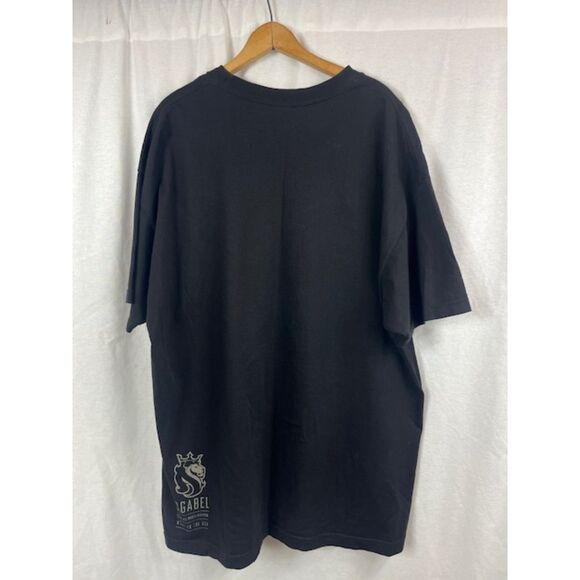 Vintage Y2K OG Abel Skeleton King and Queens Skull Hip Hop Black T shirt XXL - Picture 3 of 4